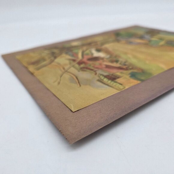 Vintage Cyrus Leroy Baldridge Illustrated Print Lithograph Lazy Man Song - Picture 8 of 10